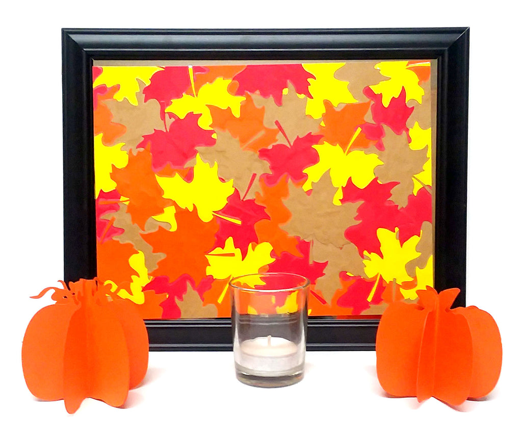 How To Make: Fall Leaf Background