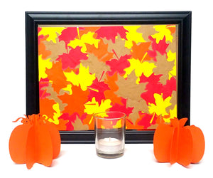 How To Make: Fall Leaf Background