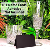 25 Pack - Black DIY Table Tent Name Cards