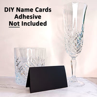 25 Pack - Black DIY Table Tent Name Cards