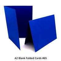 Blue A2 Folded Cards - 12 or 50 (Blank)