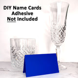 25 Pack - Blue DIY Table Tent Name Cards