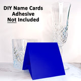 12 Pack - Blue DIY Table Tent Card
