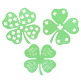 Clover Shapes Mint Green Printed Design - 12 per order (Pricing for sizes vary)