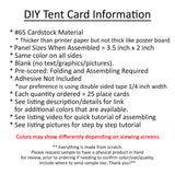 25 Pack - Orange DIY Table Tent Name Cards