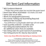 12 Pack - Green DIY Table Tent Card