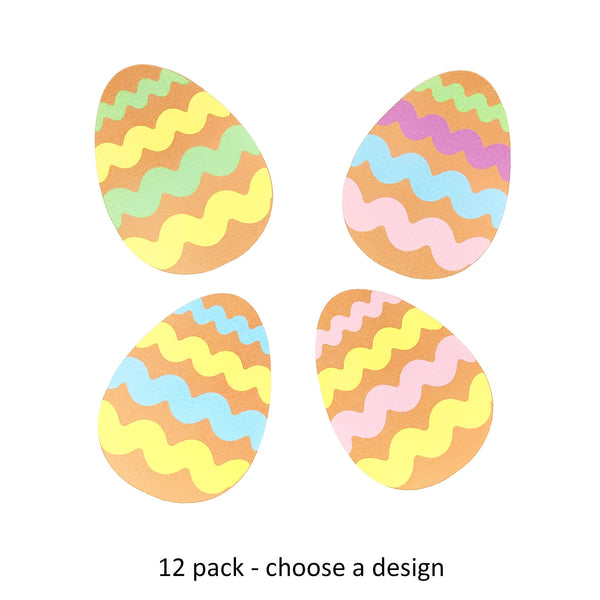 Egg Shapes Printed Design #2 - 12 per order (Pricing for sizes vary)