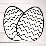 Egg Coloring Shapes Printed Design - 12 per order (Pricing for sizes vary)