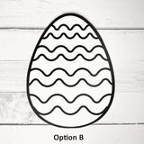 Egg Coloring Shapes Printed Design - 12 per order (Pricing for sizes vary)