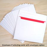 Green A2 Folded Cards - 12 or 50 (Blank)