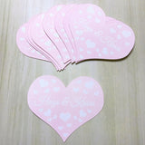 Heart Shapes Printed Design Hug/Kiss - 12 per order (Pricing for sizes vary)