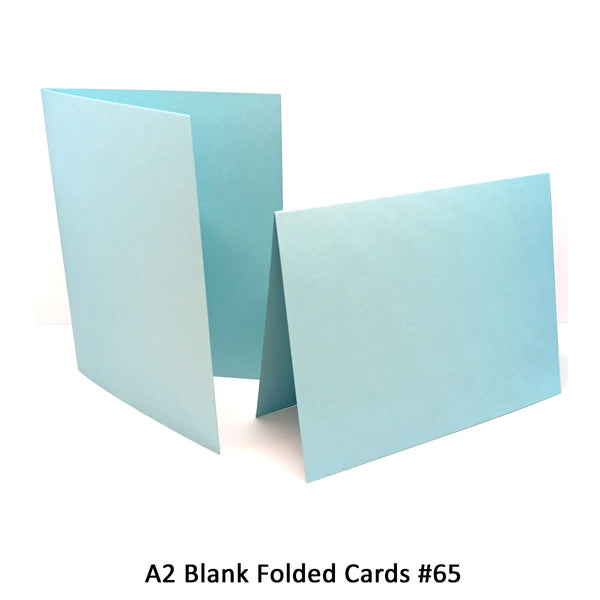 Light Blue A2 Folded Cards - 12 or 50 (Blank)
