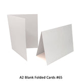 Light Gray A2 Folded Cards - 12 or 50 (Blank)