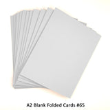 Light Gray A2 Folded Cards - 12 or 50 (Blank)