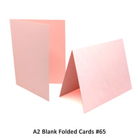 Light Pink A2 Folded Cards - 12 or 50 (Blank)