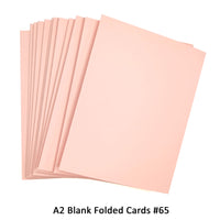 Light Pink A2 Folded Cards - 12 or 50 (Blank)