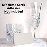25 Pack - Light Gray DIY Table Tent Name Cards