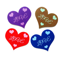 Heart Shapes Printed Design Love - 12 per order (Pricing for sizes vary)