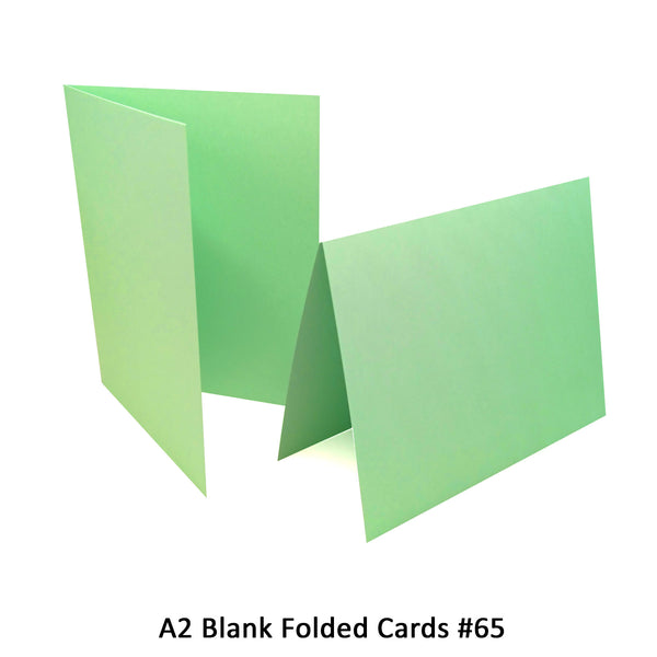 Mint Green A2 Folded Cards - 12 or 50 (Blank)