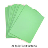 Mint Green A2 Folded Cards - 12 or 50 (Blank)