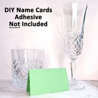 25 Pack - Mint Green DIY Table Tent Name Cards