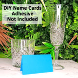 25 Pack - Ocean Blue DIY Table Tent Name Cards