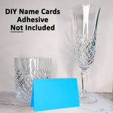 25 Pack - Ocean Blue DIY Table Tent Name Cards