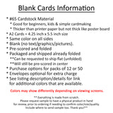 Ocean Blue A2 Folded Cards - 12 or 50 (Blank)
