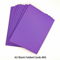 Purple A2 Folded Cards - 12 or 50 (Blank)