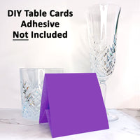 12 Pack - Purple DIY Table Tent Card