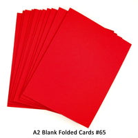 Red A2 Folded Cards - 12 or 50 (Blank)