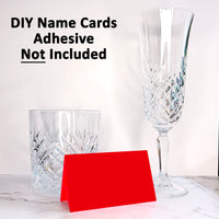 25 Pack - Red DIY Table Tent Name Cards