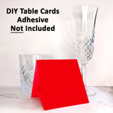 12 Pack - Red DIY Table Tent Card