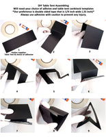 12 Pack - White DIY Table Tent Card