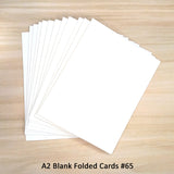 White A2 Folded Cards - 12 or 50 (Blank)