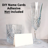 25 Pack - White DIY Table Tent Name Card