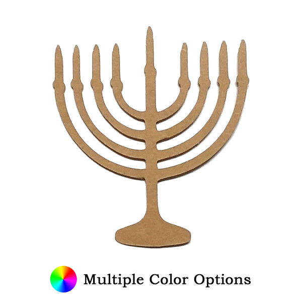 Menorah 9 Branch Die Cut Shape - 25 per order (Pricing for sizes vary)