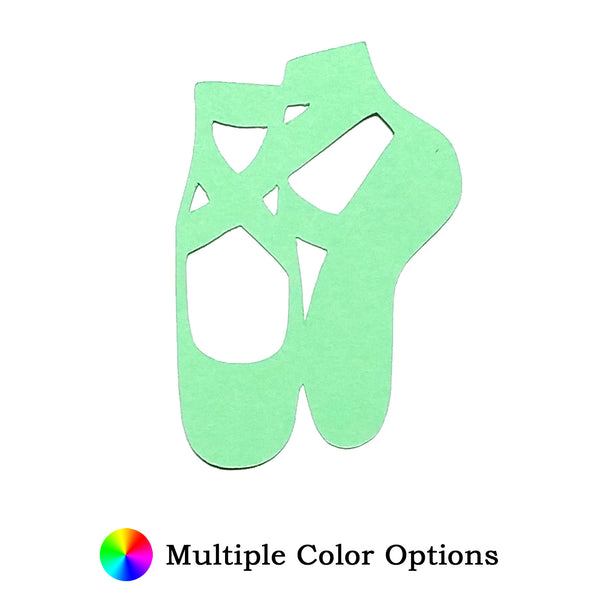 Ballet Shoe Die Cut Shape - 25 per order (Pricing for sizes vary)