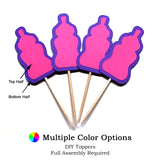 Bottle DIY Cupcake Topper (12 kits per order)