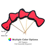 Bow Tie DIY Cupcake Topper (12 kits per order)