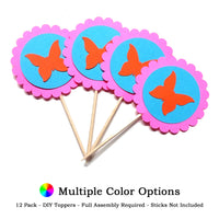 Butterfly DIY Cupcake Toppers (12 kits per order)