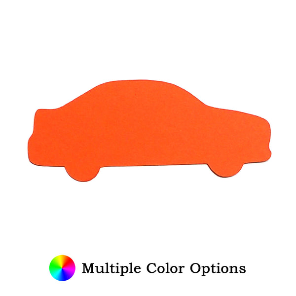 Car Cut-Outs For Crafts - 5.5" Large Multicolor Paper Cut-Outs, 31 Sheets, Red Yellow Blue