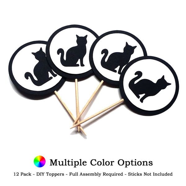 Cat DIY Cupcake Toppers (12 kits per order)