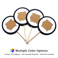 Cauldron DIY Cupcake Toppers (12 kits per order)