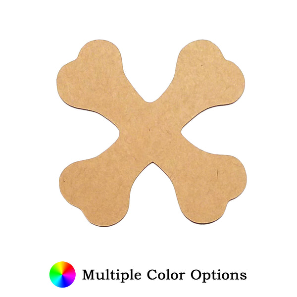 Cross Bone Die Cut Shape - 25 per order (Pricing for sizes vary)