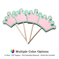 Crown DIY Cupcake Topper (12 kits per order)
