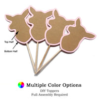 Doe Head DIY Cupcake Topper (12 kits per order)