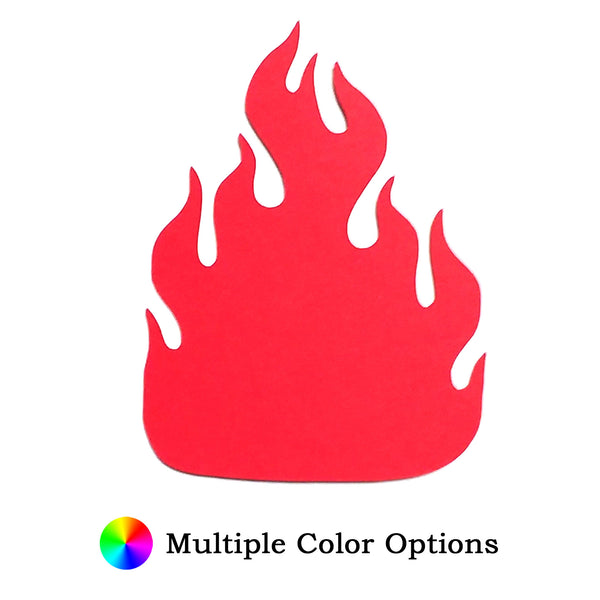 Fire Die Cut Shape - 25 per order (Pricing for sizes vary)