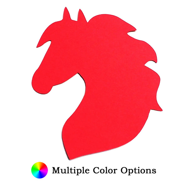 Horse Head Die Cut Shape - 25 per order (Pricing for sizes vary)