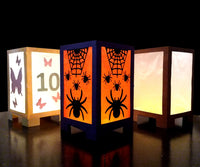 DIY Tabletop Paper Lantern Template (2 Lantern Kits)